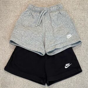 Nike Sportswear Phoenix Fleece Shorts Bundle | XXS, Heather Grey & Black